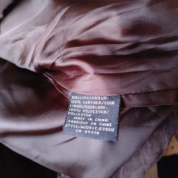 Suzy Shier Suede Zip Front Women's Jacket - Brown - Picture 3 of 10